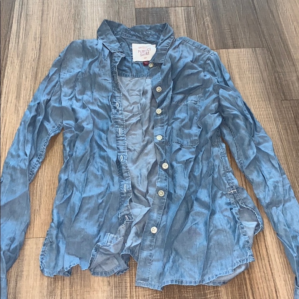 Denim Button down - Picture 2 of 6